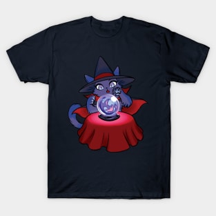 Witchy Kitty Crystal Ball T-Shirt